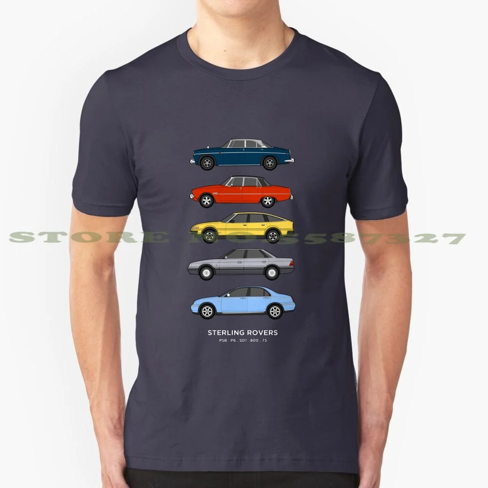 Rover Executive Classic Car Collection Graphic Custom Funny Vendita Calda Tshirt Rover Cars Rover P5B Rover 75 Rover 800 Rover Sd1