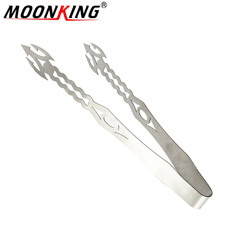Розничная продажа щипцы для кальяна MOONKING из нержавеющей стали длиной 25 5 см угля