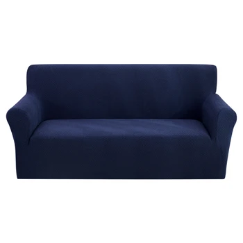 

Solid Color Jacquard Elastic Sofa Seater Seat Cover Protector Washable Furniture Slipcover