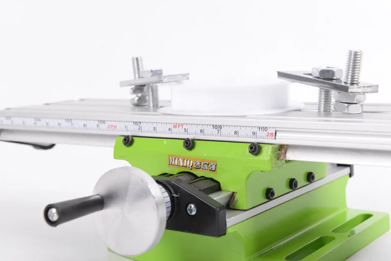 

Mini Micro Multi-functional Milling Machine Cross Aluminum Workbench Cross Skid Platform Electric Drill Support Nail Rhinestones