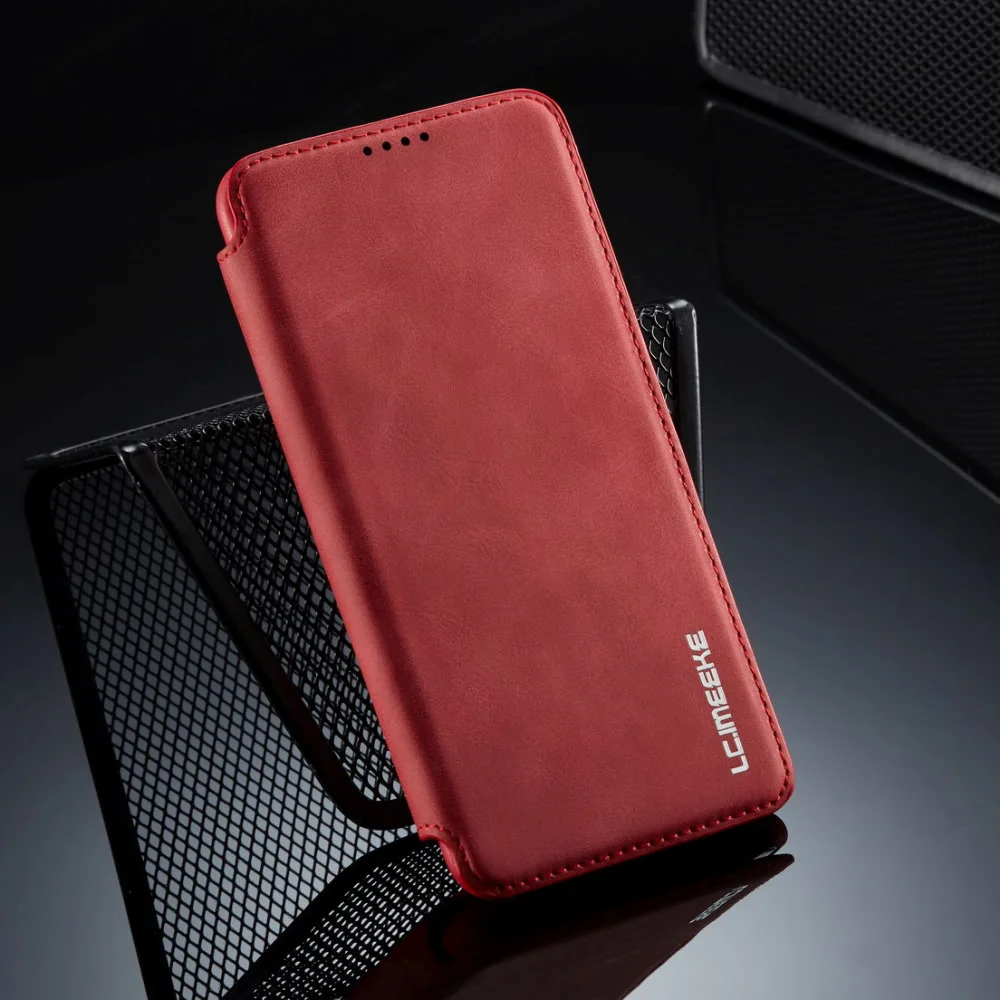 

LAPOPNUT Luxury Genuine Business Leather Wallet Case for Samsung Galaxy A70 A50 A40 A20e A20 A30 Flip Magnetic Protective Cover