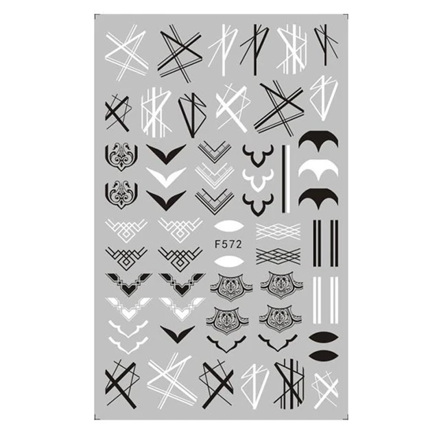 1PC Heart Love Design 3D Nail Sticker English Letter stickers Face Pattern Trasnfer Sliders Valentine's Day Nail Art Decoration 3d-F572