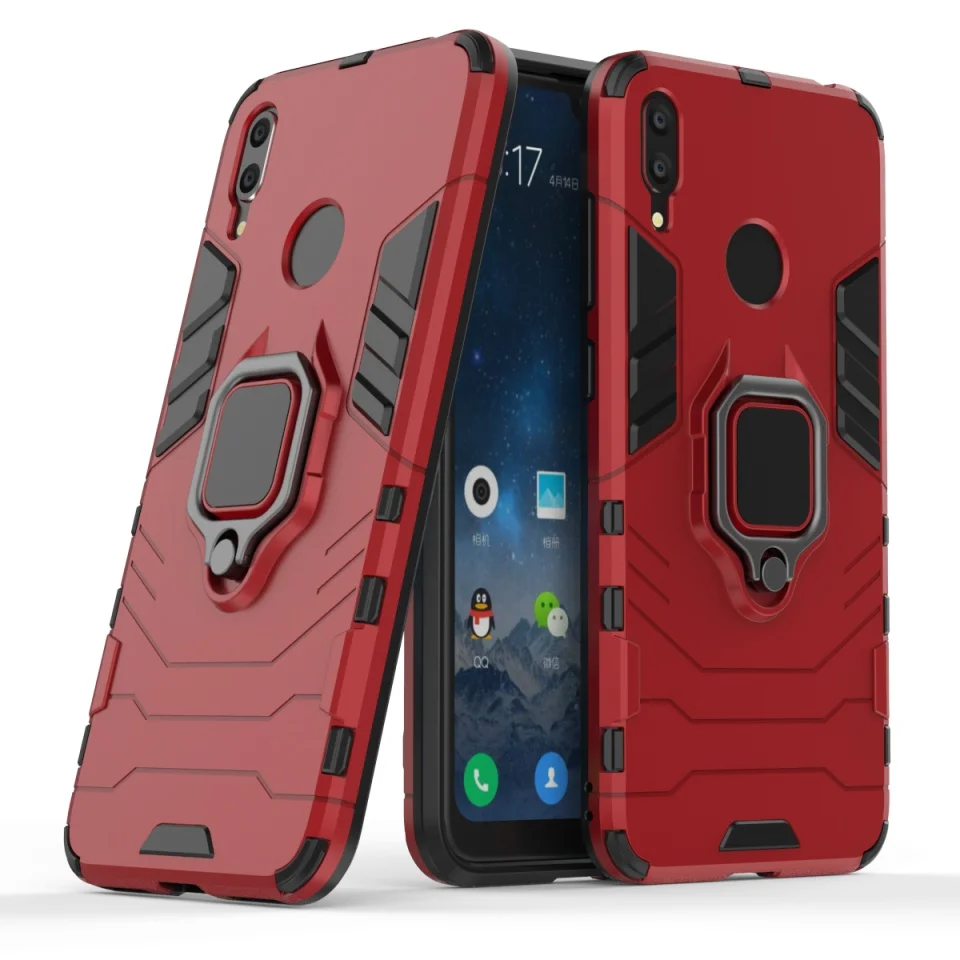 Магнитный автомобильный держатель для funda Huawei Y7 Y9 Prime 2019 Не доставая его из чехла