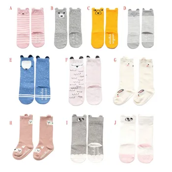 

1 Pair Unisex Lovely Cute Cartoon Fox Kids baby Socks Knee Girl Boy Baby Toddler Socks animal infant Soft Cotton socks 0-4 Y