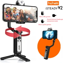 Hohem iSteady X,iSteady V2 3 оси AI Gimbal стабилизатор w/AI визуальное отслеживание светодиодного видео света для iPhone12 11Pro/Max Samsung, Vlog Hohem iSteady X,iSteady V2 3 оси AI Gimbal стабилизатор w/AI визуальное отслеживание светодиодного видео света для iPhone12 11Pro/Max Samsung, Vlog
