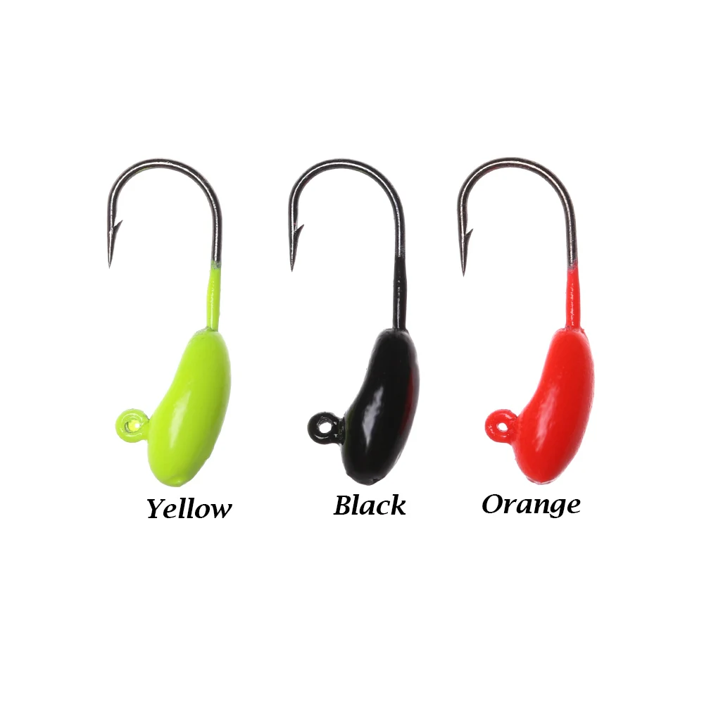5 шт./компл. зажимы для рыболовных крючков 1,3 г Мини Lead Jig Head льда бас КАРПОВАЯ ЛОВЛЯ джиг-Мягкая приманка для зимней рыбалки аксессуары