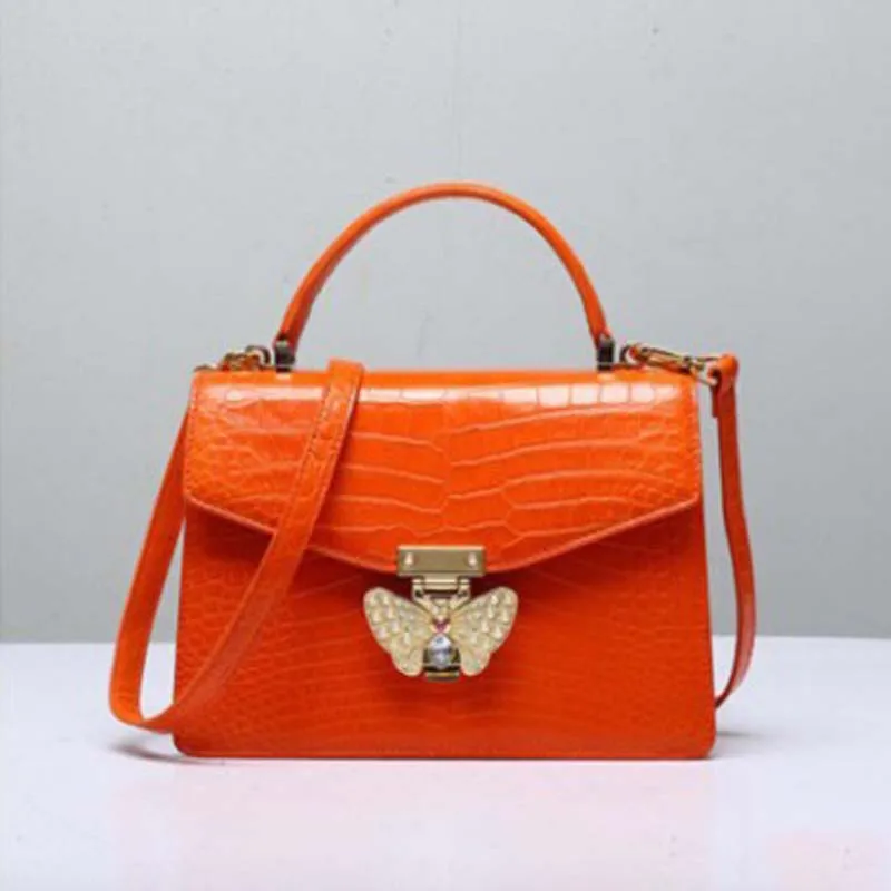 

ourui domestic Water to dye The crocodile belly Female bag Genuine leather "Women handbag
