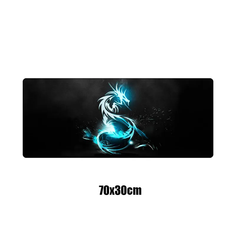  Cool Blue Dragon Gaming Mouse Pad Gamer Computer Keyboard Pad XXL Locking Edge Notebook Desk Mat Fo