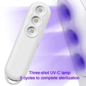 

2pcs UVC LED UV Lamp Ultraviolet Germicidal Light Portable USB Rechargeable LED Light Sterilizer Handheld Sterilization Lamp