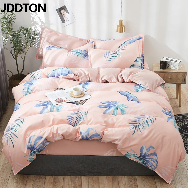 JDDTON 2020 New Bedding Set Classic 4pcs/set Bed Linen Duvet Cover Set AB Side Bed Sheet Set Pillowcase Cover BE039 JDDTON 2020 New Bedding Set Classic 4pcs/set Bed Linen Duvet Cover Set AB Side Bed Sheet Set Pillowcase Cover BE039