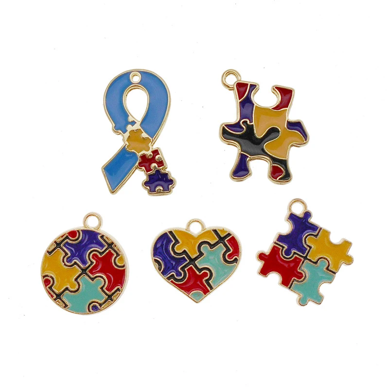 autism charms Autism Awareness  Charms silver charms bracelet charms awareness charm autism photo charms pendant