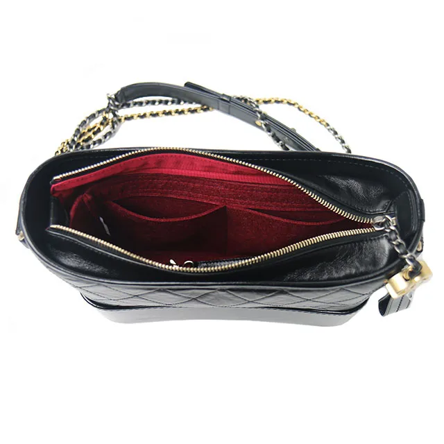 For Gabrielle Hobo Felt Cloth Insert Bag Organizer Makeup Handbag Organizer Travel Inner Purse Portable Cosmetic Bags