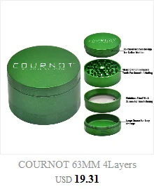 HONEYPUFF Grinder Weed Ceramic Herb Grinder Aluminum 63MM 4 Layers Grinding Machine Spices Grinder Crusher Weed Accessories