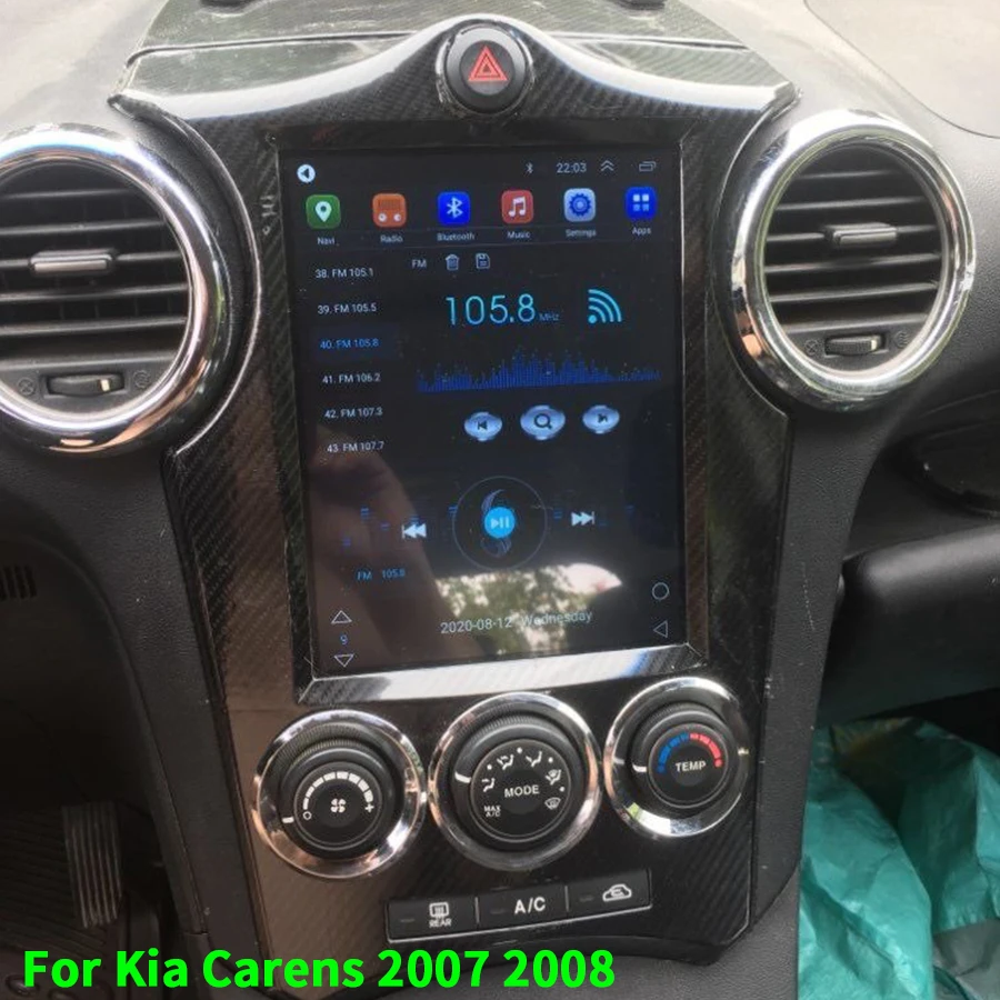 Автомобильный GPS-навигатор экран 9 7 дюйма Android 10 для KIA CARENS 2006 2008 беспроводная сеть