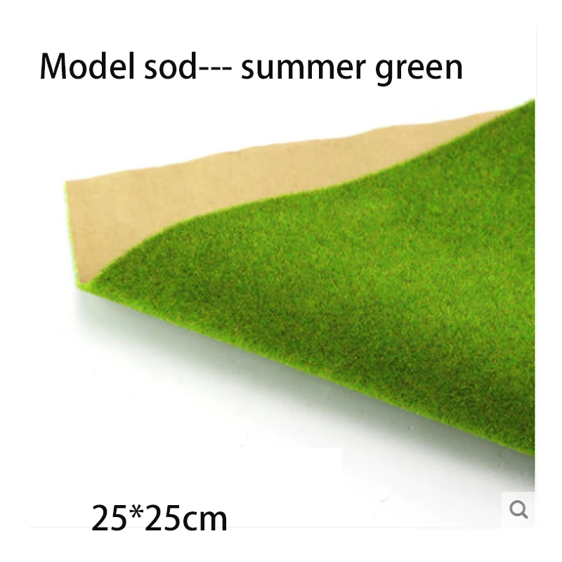 DIY песок стол scence аксессуары модель sod для миниатюрных landsape/демонстрационный макет DIY Модель 25*25 см CC модель