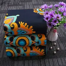 Lychee Life, настоящая восковая ткань с принтом, Анкара, африканская Цветочная набивная ткань для шитья, вечерние платья, лоскутное шитье, рукоделие