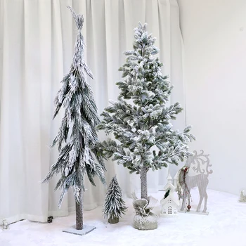 

90/150/180cm Encryption Artificial Flocking Cedar Christmas Tree large scene Decoration Christmas Decoration Home Decor Craft