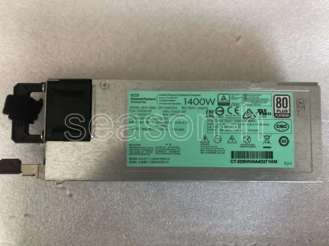 Блок питания HP 1400W Gen9 Flex Slot Platinum 720620-B21 754383-001 | Компьютеры и офис