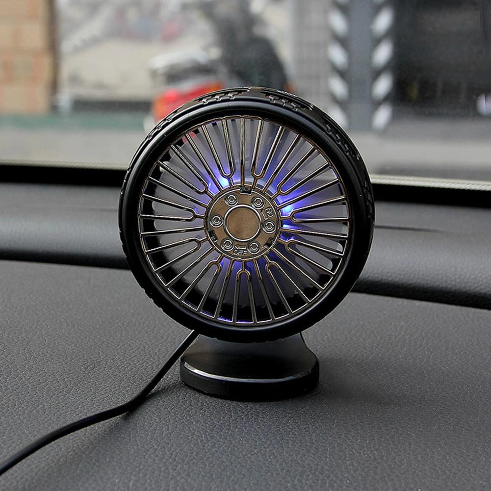 Mini ventilador eléctrico para coche, ventilación de aire montada, potente, SUV, vehículos|Calefacción y ventiladores| AliExpress