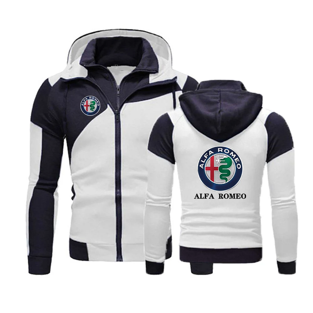 2020 Alfa Romeo chaqueta hombres chaqueta de cremallera Sudadera con capucha para primavera otoño buzos con capucha algodón forrados Harajuku hombre abrigo de ropa