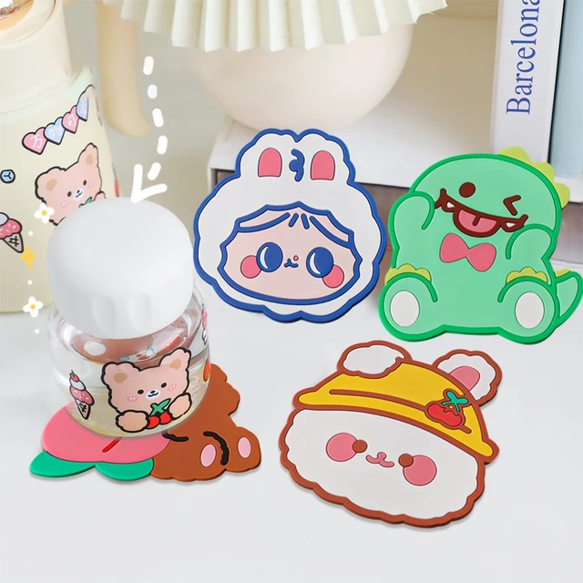 Rajzfilm Alapító Coaster Ins Aranyos Nem Csúszás Placemat Pvc Hőszigetelő Asztali Szőnyegbélyeg Bögre Párnák Otthoni Konyhai Étkezőasztal Szőnyegek Alátétek - Image 2