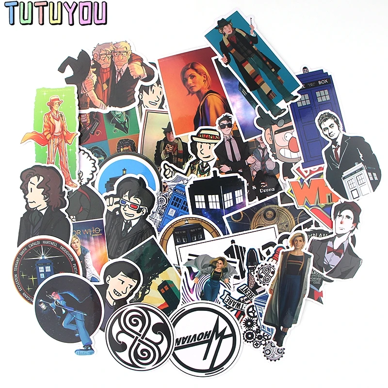 PC253 37 шт./компл. Доктор Кто ТВ Мультфильм Скрапбукинг наклейка s для гитары ноутбука багаж автомобиля холодильник наклейка в стиле граффити