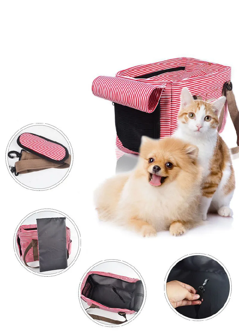 Переносная сумка для собак, парусиновая Повседневная сумка для кошек и собак, для путешествий, сумки на плечо, портативная переноска для животных дышащая сумка