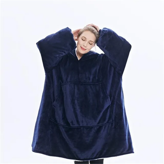 Thick Hooded Giant Sweater Blanket 2