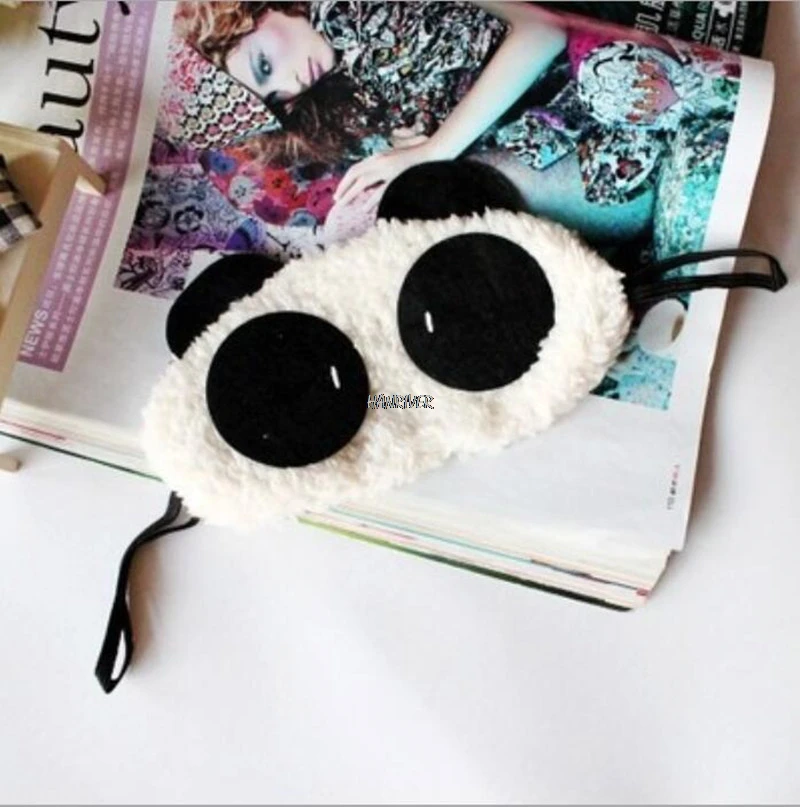 HANRIVER жемчуг бархат мягкий затенение сна патч прекрасный панда глаз застенчивый маска глаза панды Горячие moneyHot