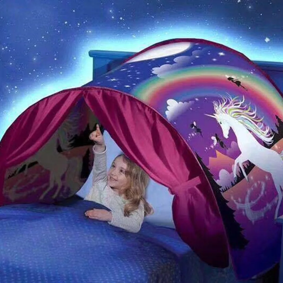 girls light up tent