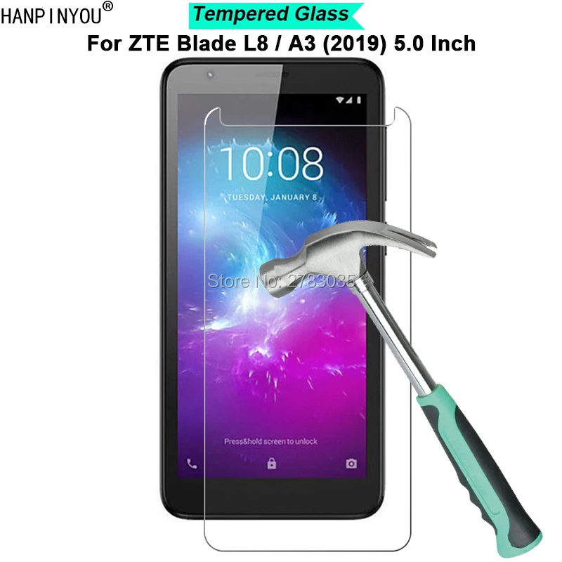 Для ZTE Blade L8 / A3 (2019) 5 0 дюйма новая твердость 9H 2.5D Сверхтонкая закаленная Защитная