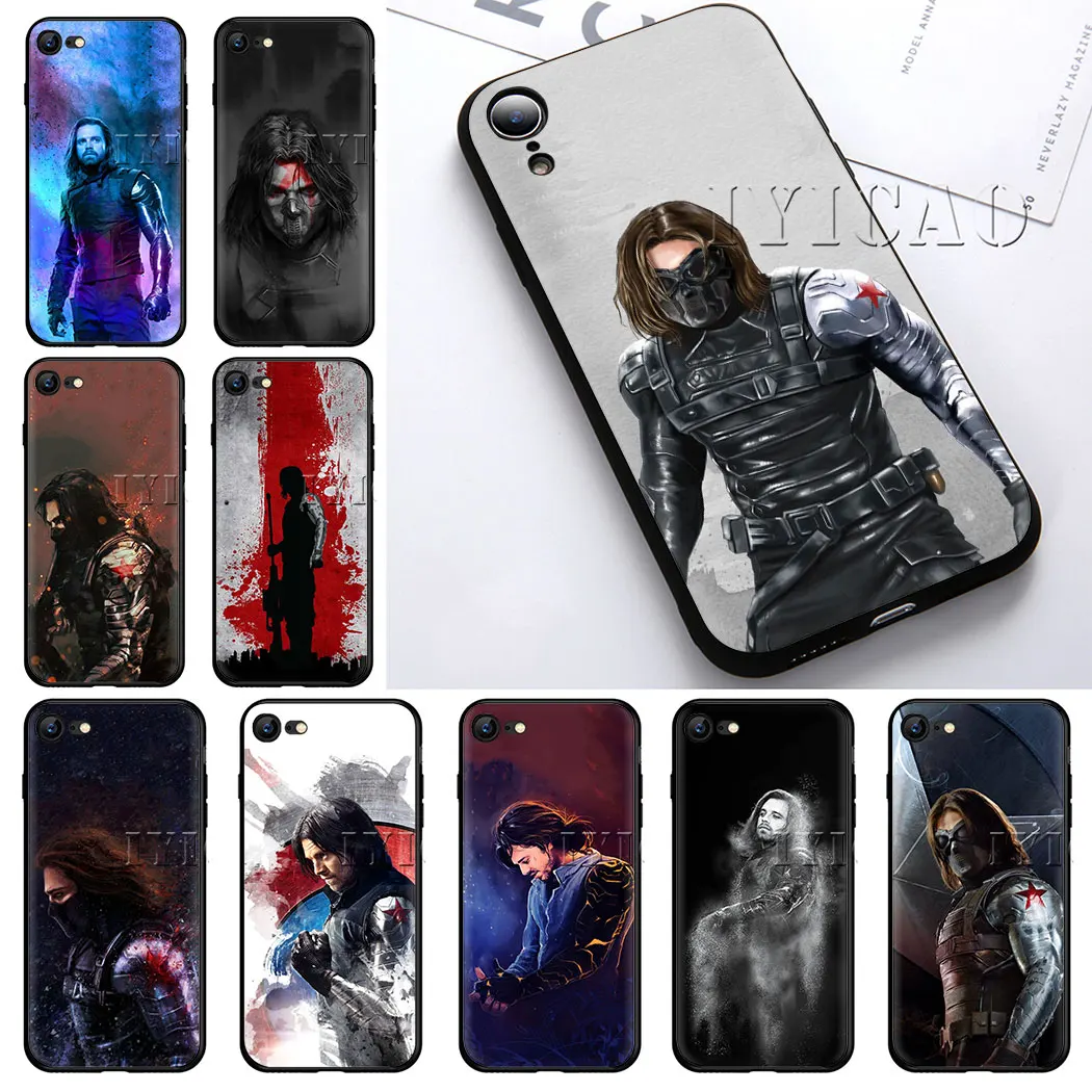IYICAO Капитан Америка Civil War зимний Мягкий силиконовый чехол для iPhone 5 5S SE 10 X XS XR Max 6 6s