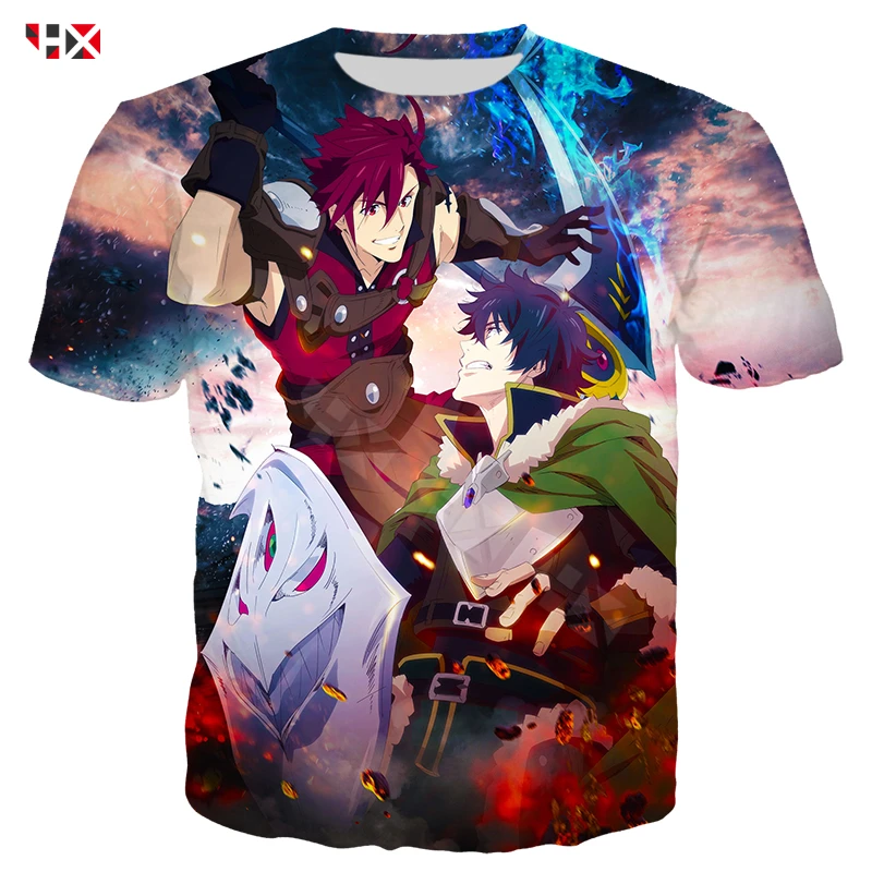 The Rising Of The Shield Hero T Shirt Men Women 3d Print Anime Characters T Shirts Casual Tracksuit Fashion Streetwear Tops Aliexpress