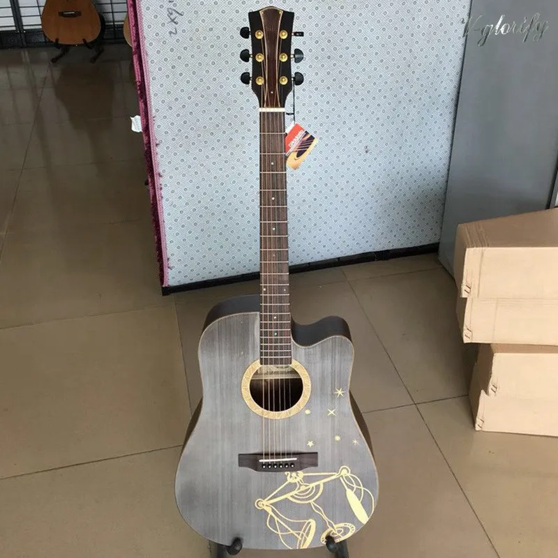 Созвездие гитара народная гитара из цельного дерева Топ - Цвет: model 5