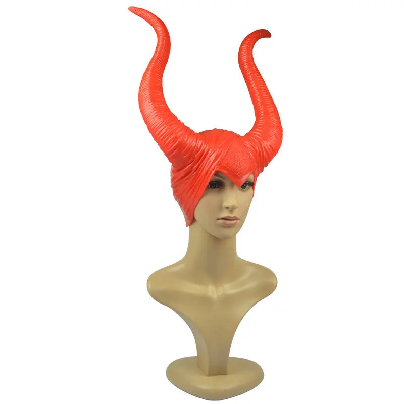 Maleficent шапка шлем головная повязка бар Рог маска COS Спящая красота ведьма реквизит