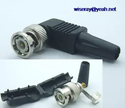 

DHL/EMS 50PCS Right Angle BNC Male plug Plastic Case for Surveillance Cameras CCTV-A8