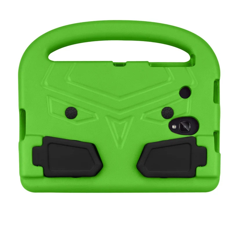 Чехол для samsung T380 T385 kids tablet Protecter удароустойчивый эва Ручной Чехол-подставка для Galaxy Tab A 8,0 T387 T377 T375 T330 - Цвет: Зеленый