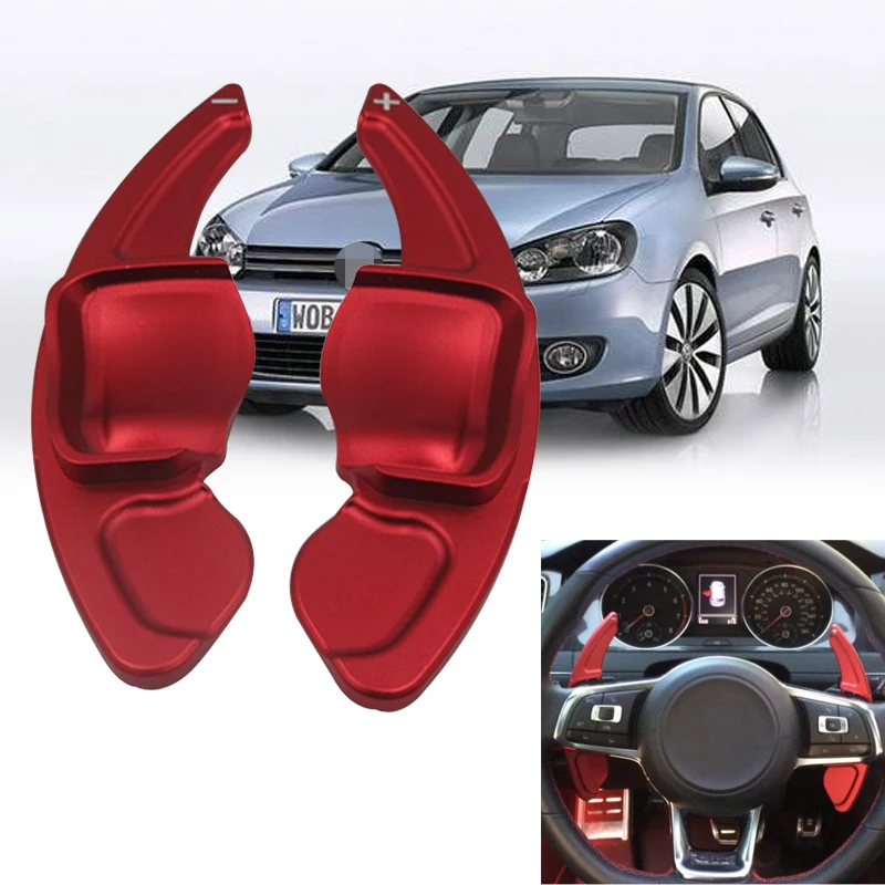 Car Steering Wheel Aluminum Shift Paddle For VW Golf 6 Tiguan MK5 MK6 Jetta GTI R20 R36 CC Scirocco | Автомобили и мотоциклы