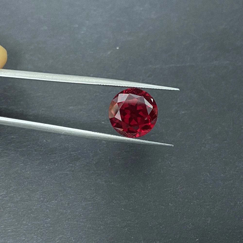 

Meisidian 6,5-10 мм, 5 каратов, лабораторный Выращенный камень, Круглый красно-рубиновый разрез, свободный драгоценный камень