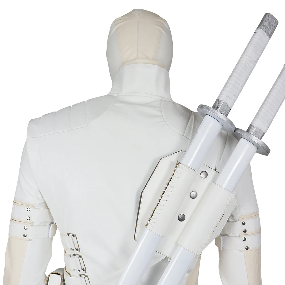G I Joe Retaliation Shadow Storm Косплей Костюм паладина белый плащ Униформа маска наряды полный комплект костюм на Хэллоуин