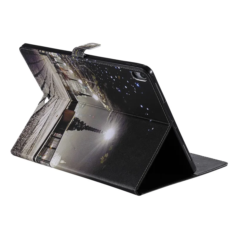 Wekays для Apple iPad Pro 12," мультфильм кошка дерево кожаный чехол для Coque Apple iPad Pro 12,9 дюйма чехол для телефона