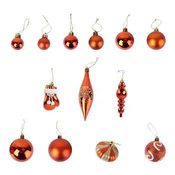 

60pcs Christmas Ball Bright Light Ball Printed Ball Decors Christmas Tree Decoration Ball for Festival Christmas Tree Decoration