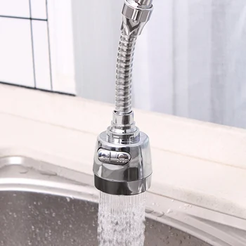 

1pc Household Water Faucet Filter Extender Rotating Anti-splash Water Tap Booster Shower JS23