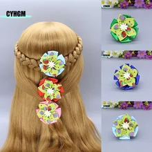 

wholesale new ribbon hair clips for girls silk hairpins cute spinki do wlosow Barrettes hanfu hair accessory S06-1