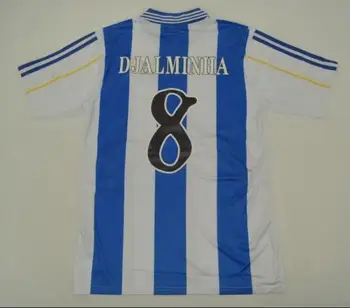 Maillot de ENTRENAMIENTO de La Coruna Retro 99 00 para hombre, Camiseta de fútbol MAKAAY djalminha, Camiseta clásica vintage