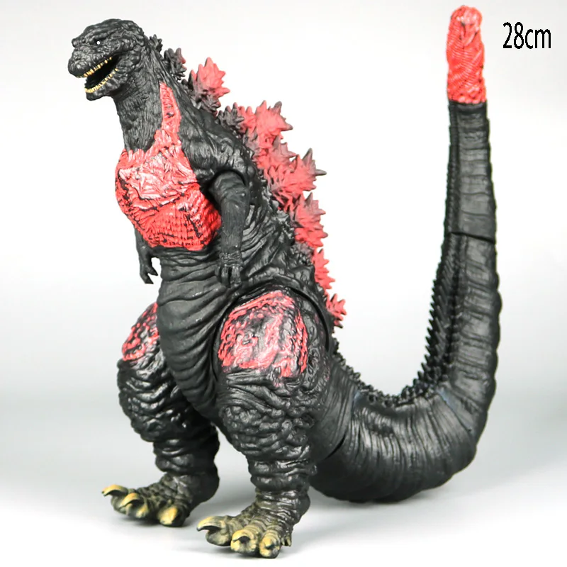 Godzilla Monster shin godzilla Фигурки ПВХ экшн-игрушки Подвижные модели рождественские подарки, куклы для детей - Цвет: 1pcs-28cm