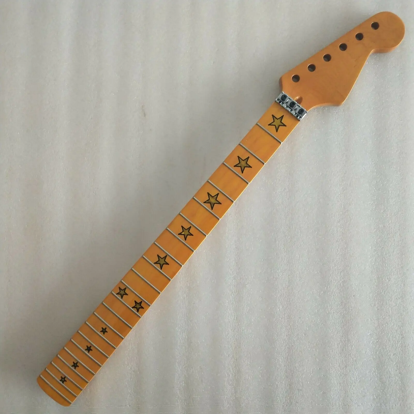 22 Fret Maple Electric Guitar Neck Maple Fingerboard Locking Nut 25.5"length Guitar Parts