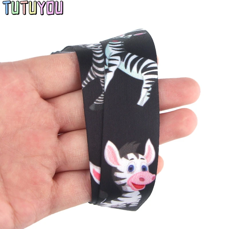 PC379, 20 шт./лот, Zebra Lanyards, держатель для Id значка, брелок для ID карты, пропуск для спортзала, держатель для мобильного значка, талреп, держатель для ключей