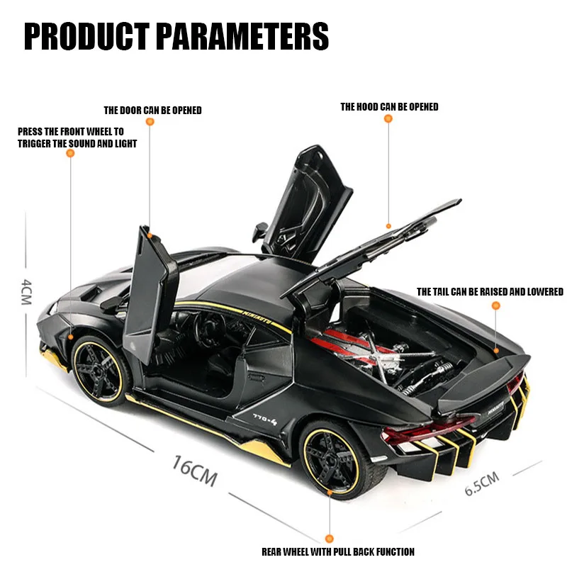 1:32 Scale Lamborghinis LP770 Alloy Car model Diecast Toy Vehicle High Simitation car Toys For Children Kids Xmas Gifts 1:32 Scale Lamborghinis LP770 Alloy Car model Diecast Toy Vehicle High Simitation car Toys For Children Kids Xmas Gifts