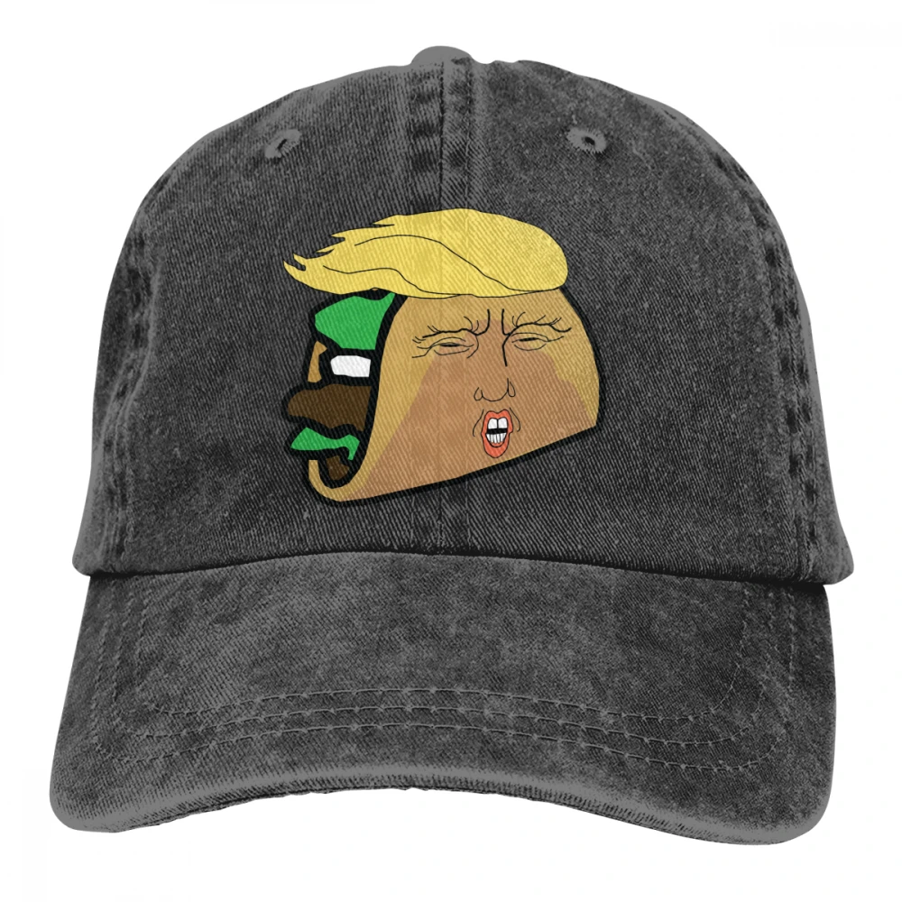 Trump Taco Casquette, Черная мужская и женская джинсовая бейсболка, регулируемая бейсболка для гольфа